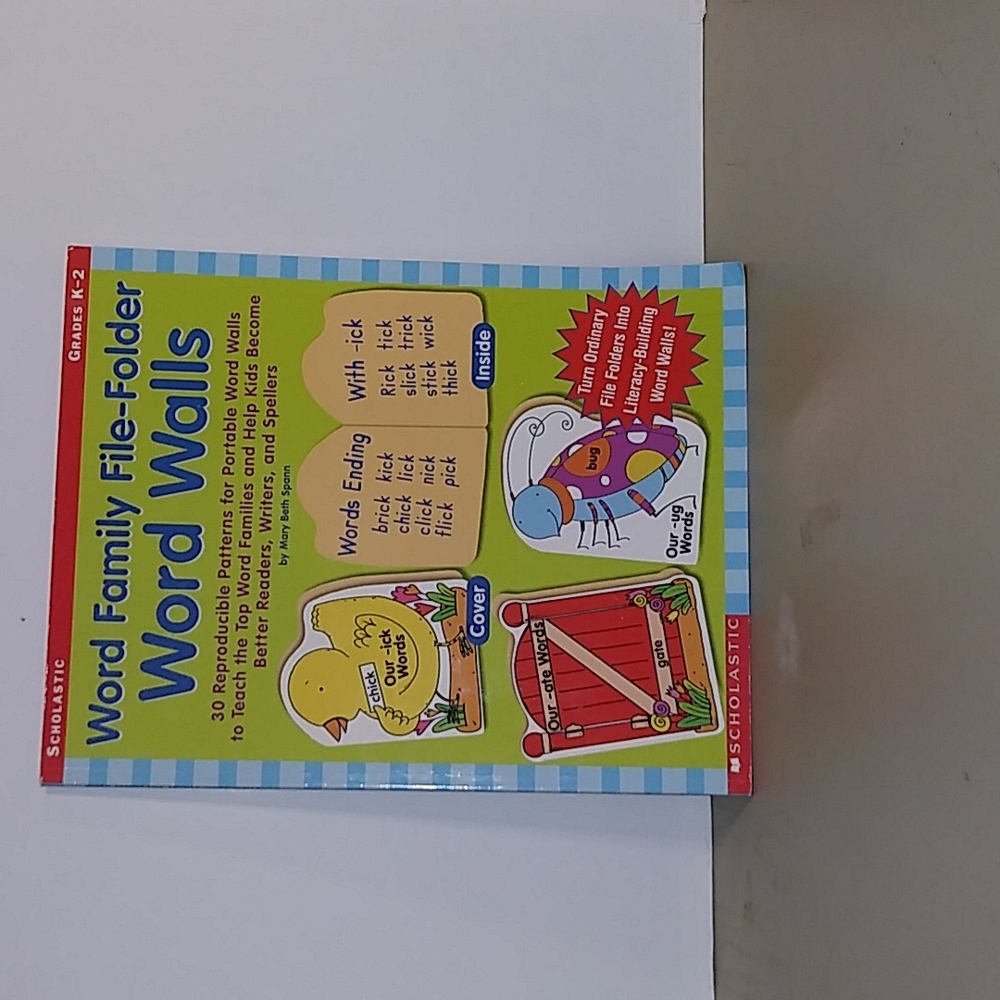 Scholastic file-folder word walls book